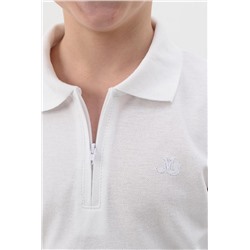 Поло Молния Вышивка детское (Белый)