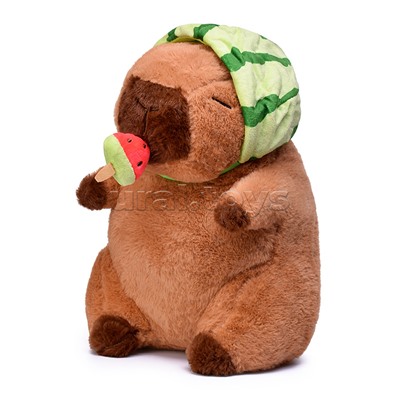 Мягкая игрушка "Капибара" с арбузиком