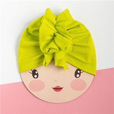 Шапочка Крошка Я «Тюрбан» жёлтый. р-р 48