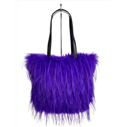 Женская сумка из искусственного меха, цвет фиолетовый
