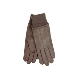 Элегантные демисезонные перчатки, цвет светло коричневый