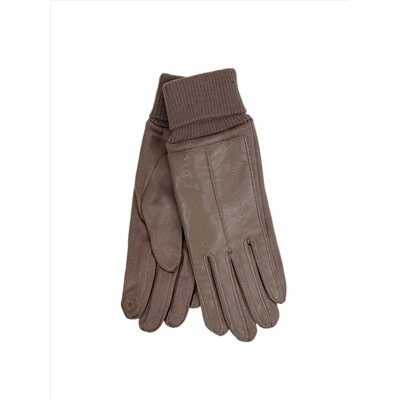 Элегантные демисезонные перчатки, цвет светло коричневый