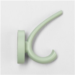 Крючок мебельный CAPPIO USUAL, двухрожковый, цвет зеленый