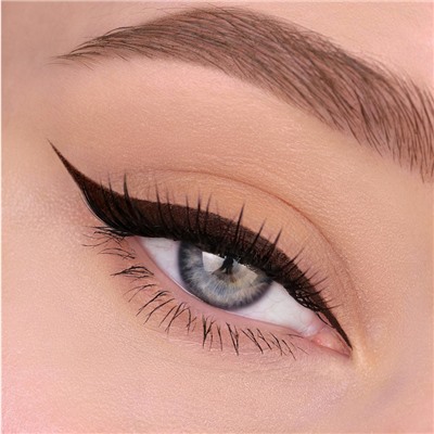 Подводка-Фломастер для глаз Водостойкая с кисточкой тон 02 brown