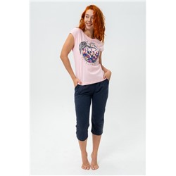 21613 Костюм с бриджами (Пудра)