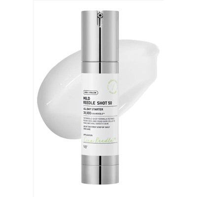 VT Cosmetics Мягкая бустер-сыворотка с микроиглами для гладкой и сияющей кожи / Midl Reedle Shot 50, 50 мл KRISTALLER, 1133551