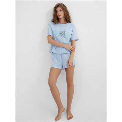 КОМПЛЕКТ ЖЕНСКИЙ (ФУТБОЛКА, ШОРТЫ) 592536