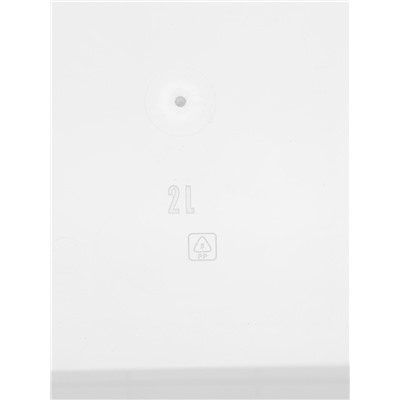 Контейнер для хранения Palm, 2 л, 19×15.3×9.8 см, с крышкой, прозрачный