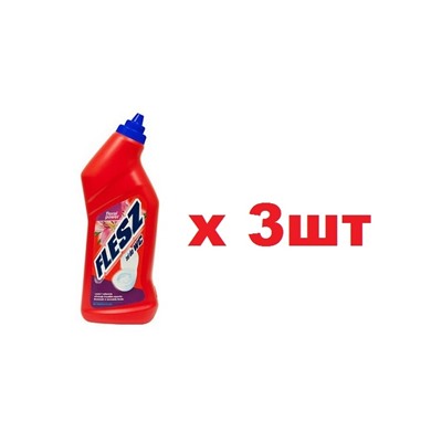 Flesz Гель для мытья туалета Цветочный 1л 3шт