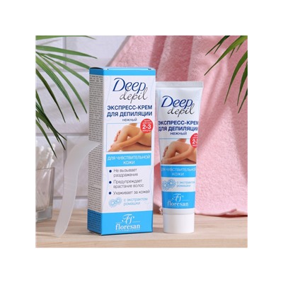 Экспресс-крем для депиляции Floresan Deep Depil нежный, для чувствительной кожи, 100 мл