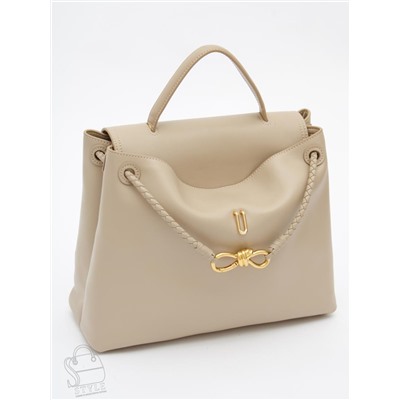 Сумка женская кожаная 6046PE cappuccino Polina&Eiterou /50
