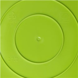 Корзина для белья мягкая, 27 л, d=37.5 см, h=30 см, ярко-зелёная