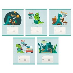 Тетрадь  12л  крупная клетка "Динозаврики" ТКК127028 Listoff