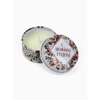 Свеча ароматическая «С Новым годом», аромат карамель, диаметр 4.8 см