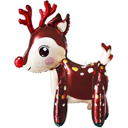 Шар 3D (50''/127 см) Фигура, Милый олень, 1 шт. в уп.