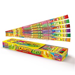Мармелад в кислой обсыпке "Crazy gummy. Crazy belt" (кислый ремешок) ассорти 15гр*72шт