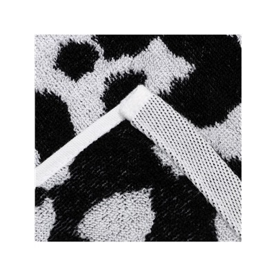 Полотенце махровое Этель Leopard, 70×130 см, 100% хлопок, 420 г/м², чёрное