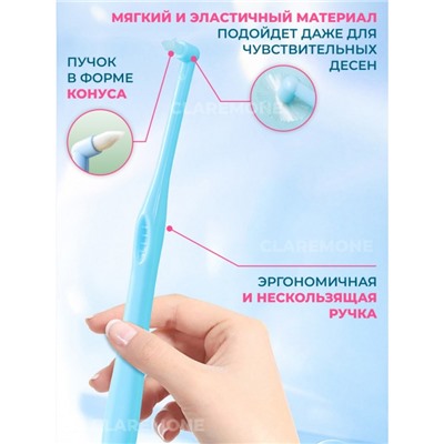 Зубная щетка монопучковая, зелёная