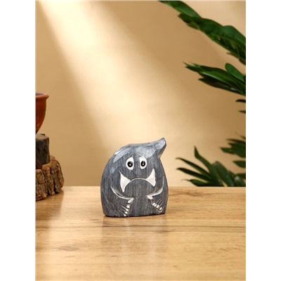 Набор сувенирный «Привидения», h=12 см, h=9 см, h=7 см, дерево, серый