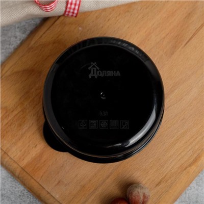 Ланч - бокс круглый «Кот не работает», 0.3 л