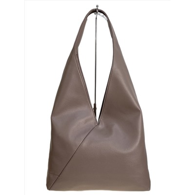 Женская сумка из искусственной кожи, цвет бежево-серый