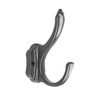 Крючок мебельный CAPPIO PASSION, двухрожковый, цвет черный