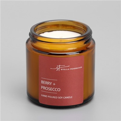 Ароматическая свеча в банке ST Berry Prosecco, ягоды и шампанское, 90 г