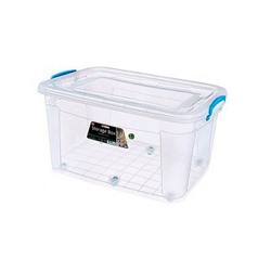 Контейнер 50л на колёсах 640х415х315мм пищевой Storage Box ЭЛФ376