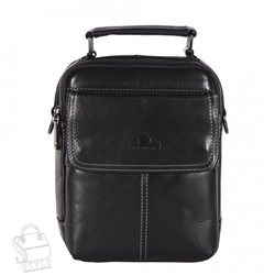 Сумка мужская кожаная 22666Z black Zinimsk