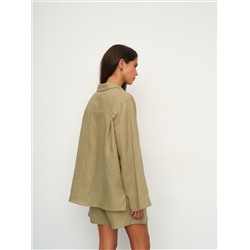 Рубашка короткая  S021_Olive Yellow/Салатовый