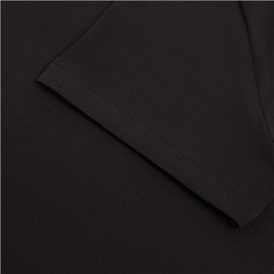 Футболка женская однотонная MINAKU: Basic line, чёрная, размер 42