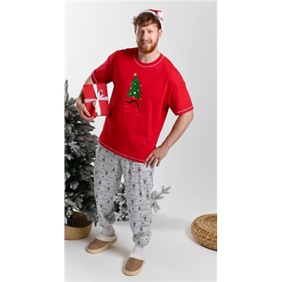 Костюм мужской Праздник-5.1 Красный