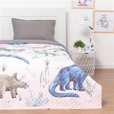 Покрывало 1.5-спальное «Этель» Just dino, 145×210 см, микрофибра