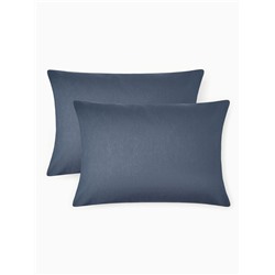 Комплект наволочек «Этель», 50×70 см, 2 шт., синий, бязь, хлопок 100%