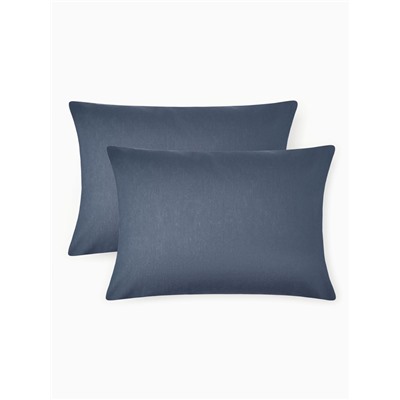 Комплект наволочек «Этель», 50×70 см, 2 шт., синий, бязь, хлопок 100%