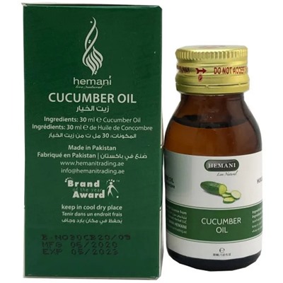 Hemani Cucumber Oil / Огуречное Масло 30 мл