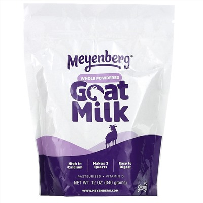 Meyenberg Goat Milk, Whole Powdered Goat Milk, 12 oz (340 g)