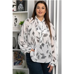 Блуза История любви (белая) Б13265-7М