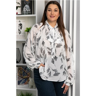Блуза История любви (белая) Б13265-7М