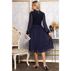 Платье Игра теней (синее) П14860-3М