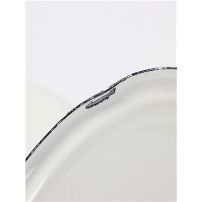 УЦЕНКА Кастрюля эмалированная, 3 л, цилиндрическая, белая