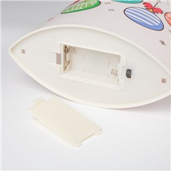 Светодиодная фигура «Ёлочные шары» 17×20×8 см, картон, батарейка ААх2 (не в комплекте), свечение тёплое белое