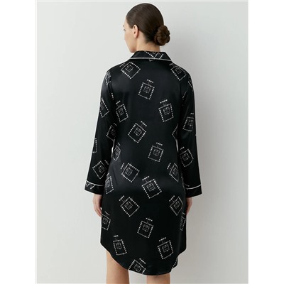 Omsa Рубашка OmD 0412D LOVE Рубашка пижамная удлиненная принт. жен, PL