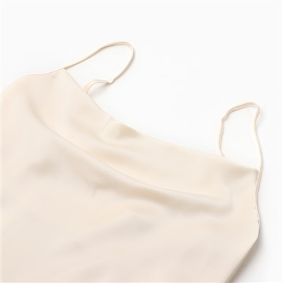 Платье женское миди MINAKU: Casual Collection цвет бежевый, размер 46