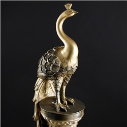 Колонна декоративная «Жар-птица», под чёрное золото, 118×31×22 см