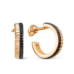 Кольцо из золочёного серебра с нат.шпинелью и родированием 925 пробы к-7265зчр416