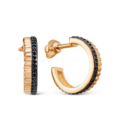 Кольцо из золочёного серебра с нат.шпинелью и родированием 925 пробы к-7265зчр416