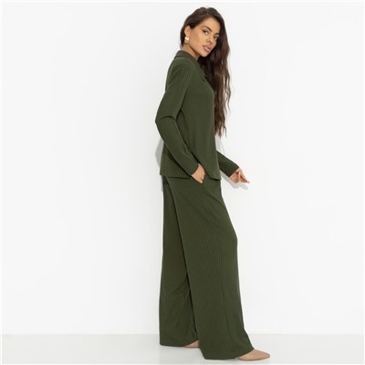 Брючный костюм из трикотажа-лапша, Зайти красиво