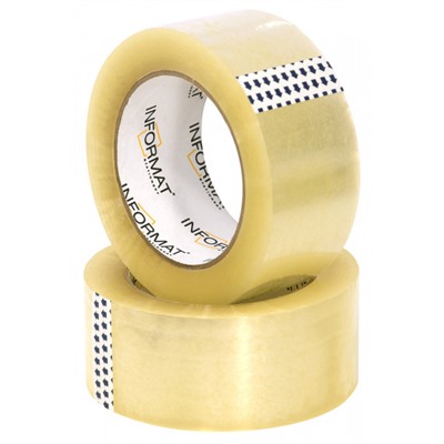 Клейкая лента 48 мм х 117 м прозрачная 43 мкм T48117-03 inФОРМАТ