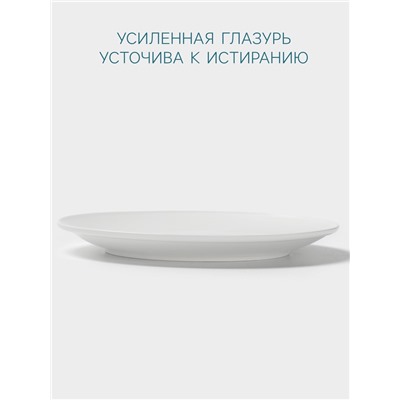 Тарелка Hanna Knövell, d=27.5 см, без борта, фарфор, белая
